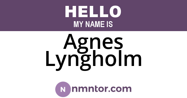 Agnes Lyngholm