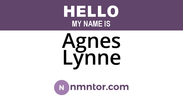 Agnes Lynne