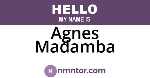 Agnes Madamba