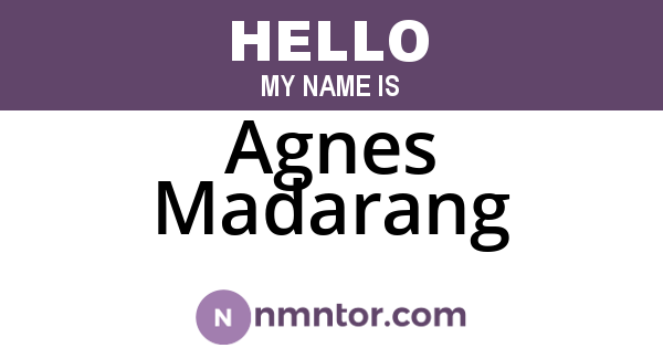 Agnes Madarang