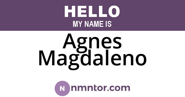 Agnes Magdaleno