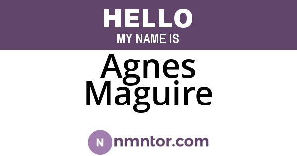 Agnes Maguire