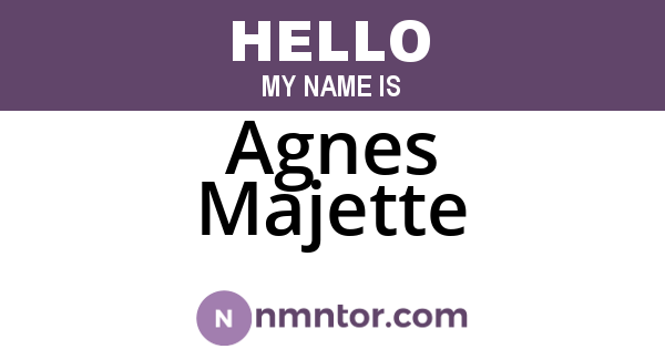 Agnes Majette