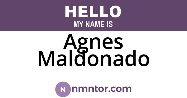 Agnes Maldonado