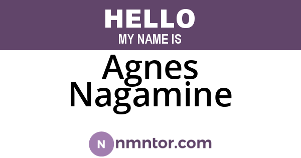 Agnes Nagamine