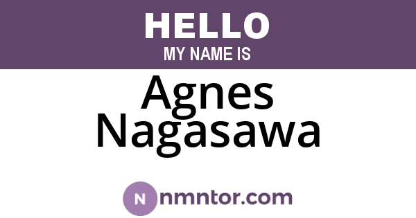 Agnes Nagasawa