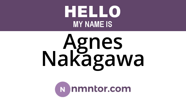 Agnes Nakagawa