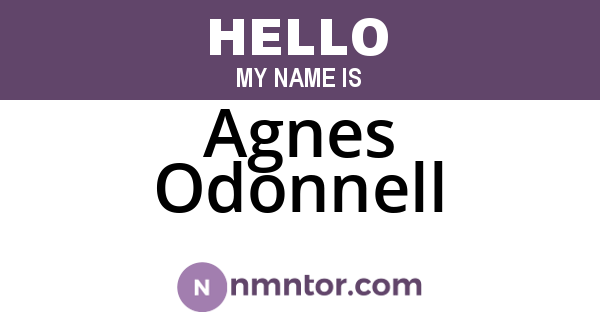 Agnes Odonnell