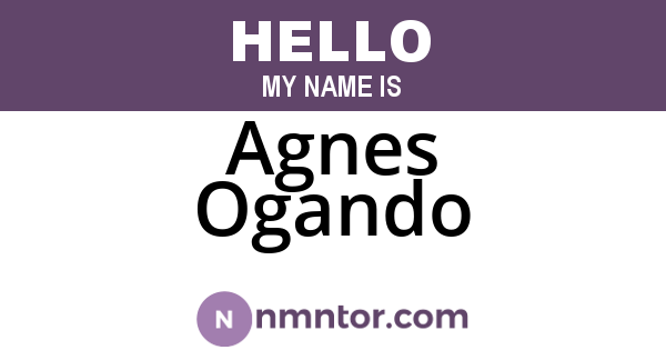 Agnes Ogando