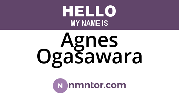 Agnes Ogasawara