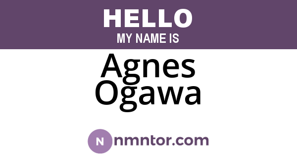 Agnes Ogawa