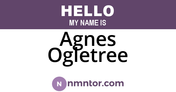Agnes Ogletree