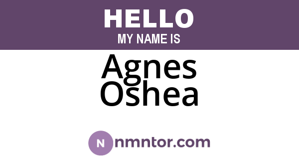 Agnes Oshea