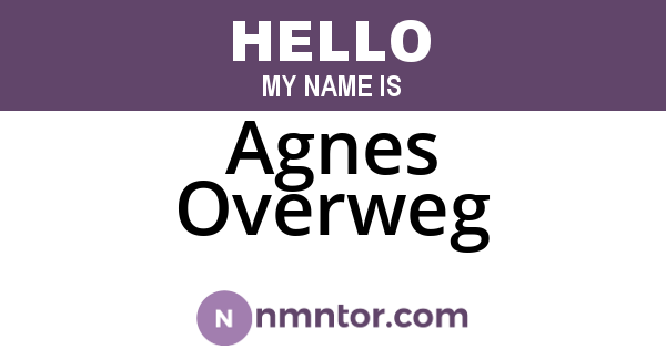 Agnes Overweg