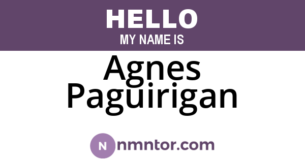 Agnes Paguirigan
