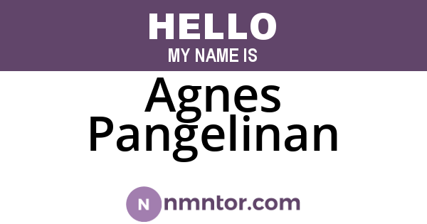 Agnes Pangelinan