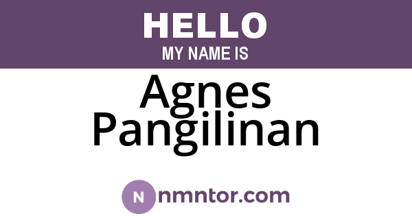 Agnes Pangilinan