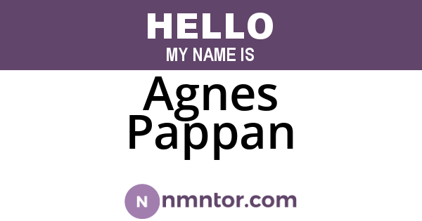 Agnes Pappan