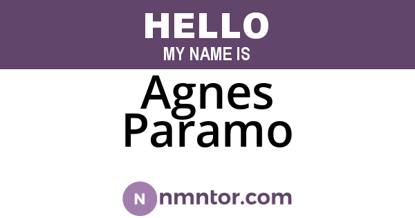 Agnes Paramo