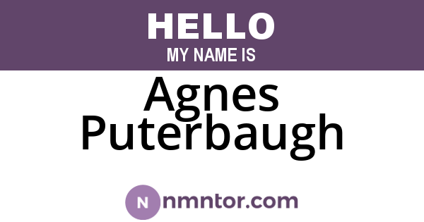 Agnes Puterbaugh