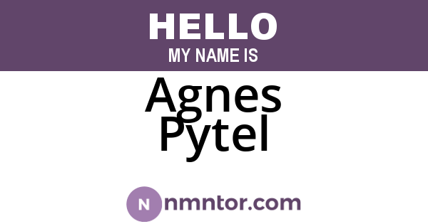 Agnes Pytel