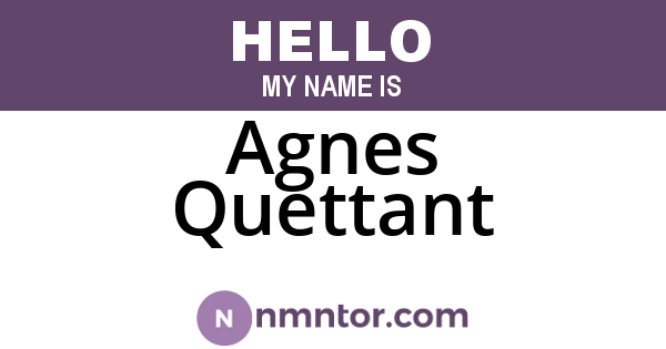 Agnes Quettant