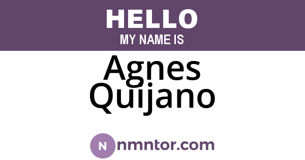 Agnes Quijano