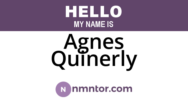 Agnes Quinerly