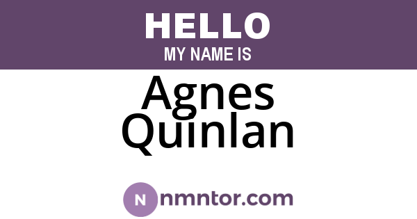 Agnes Quinlan