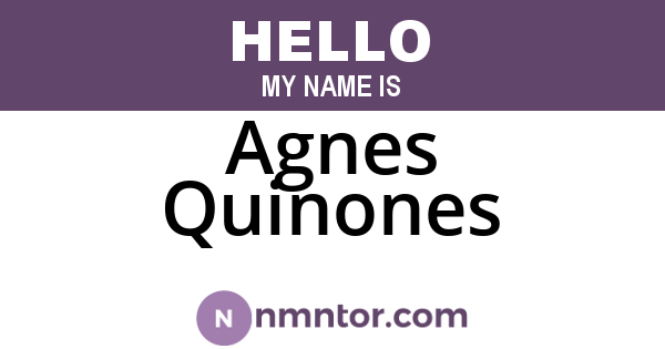 Agnes Quinones