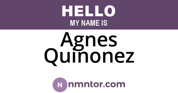 Agnes Quinonez