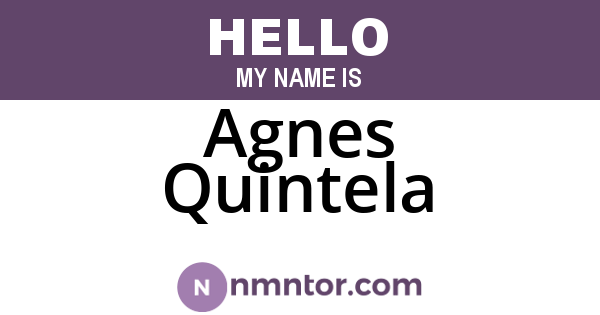Agnes Quintela