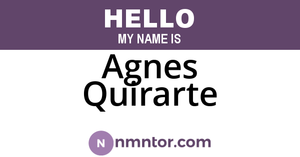 Agnes Quirarte