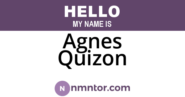 Agnes Quizon