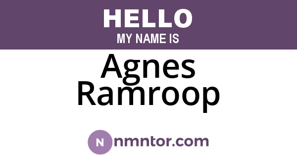 Agnes Ramroop