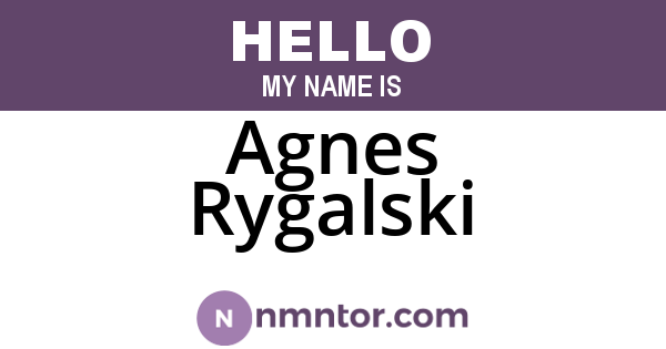 Agnes Rygalski