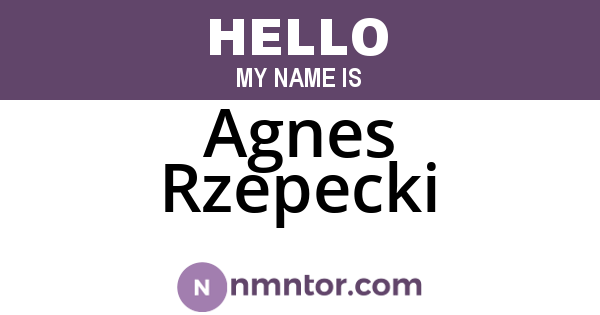 Agnes Rzepecki