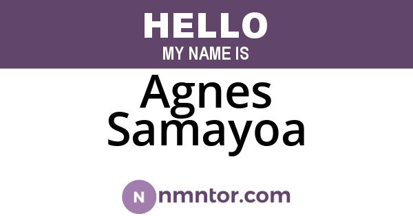 Agnes Samayoa