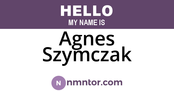 Agnes Szymczak
