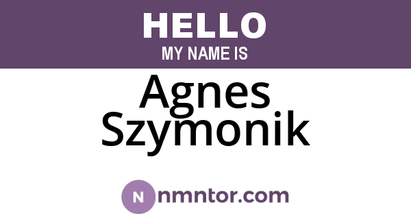 Agnes Szymonik