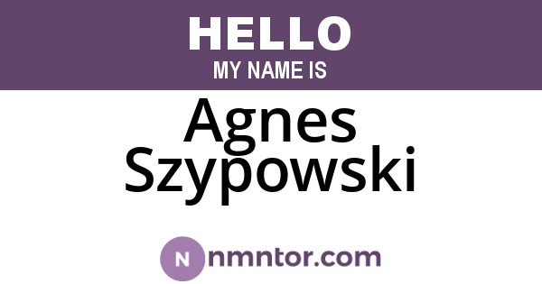 Agnes Szypowski