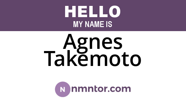 Agnes Takemoto