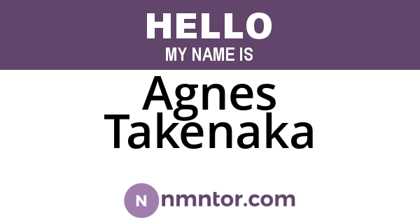 Agnes Takenaka