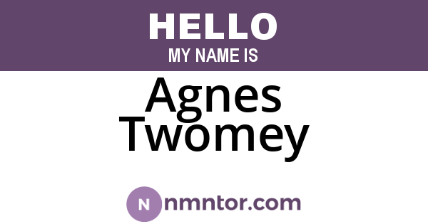 Agnes Twomey