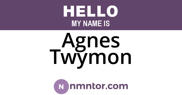 Agnes Twymon