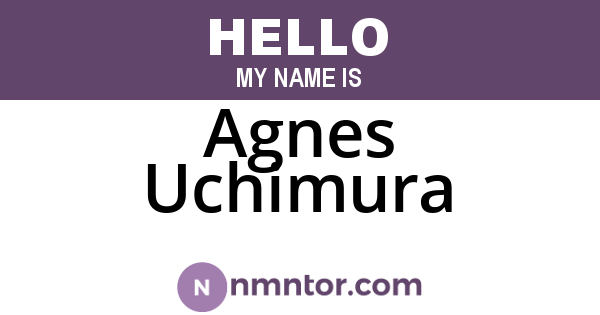 Agnes Uchimura
