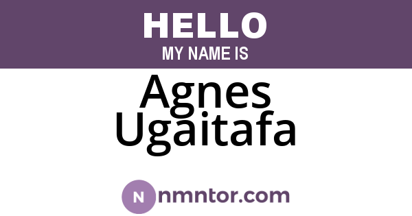 Agnes Ugaitafa