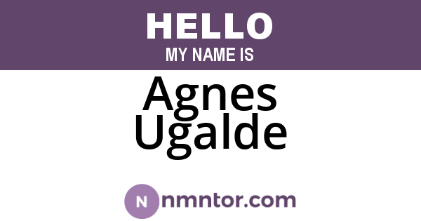 Agnes Ugalde