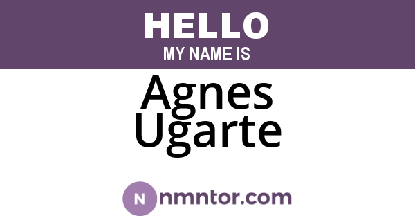 Agnes Ugarte