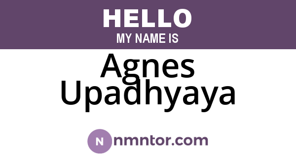 Agnes Upadhyaya